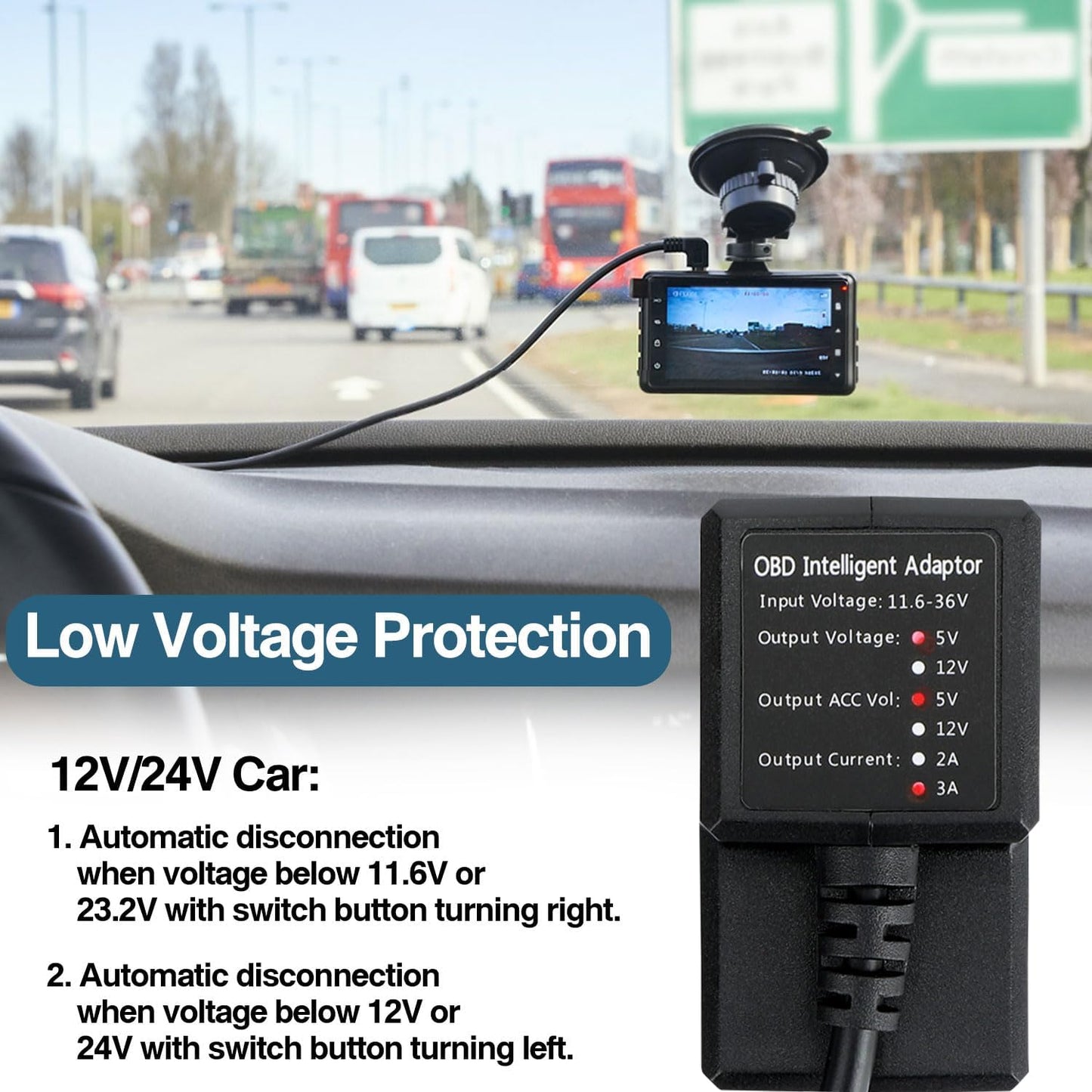 Mini-USB Dash Cam Hardwire Kit