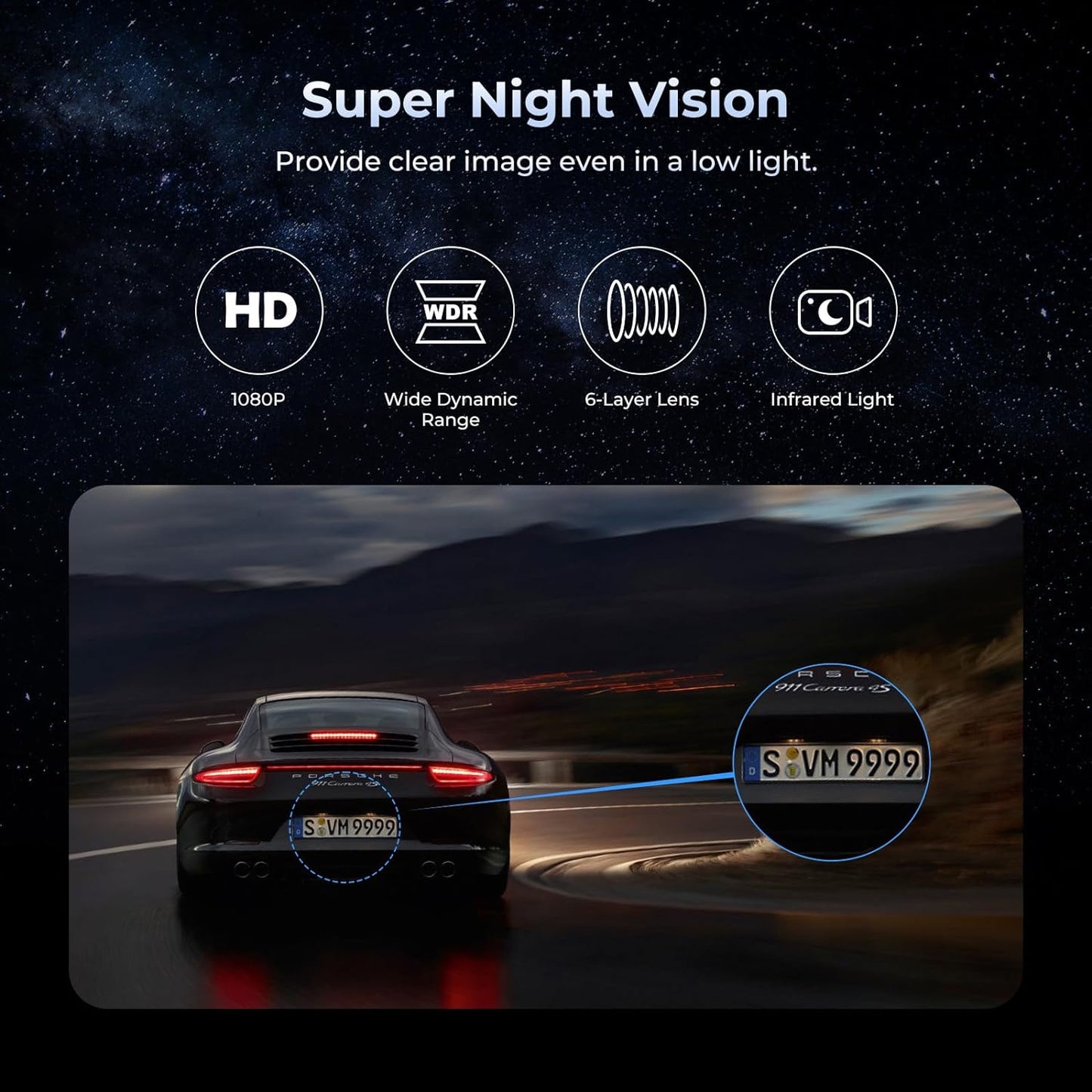 J20-4CH-128GB Mirror Dash CAM With Microwave Radar