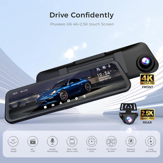 H6-2CH Mirror Dash Cam