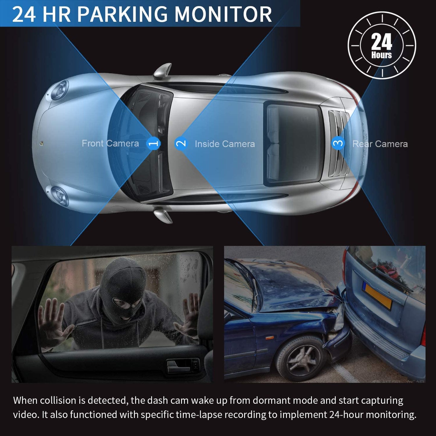 J30-128GB Mirror Dash Cam